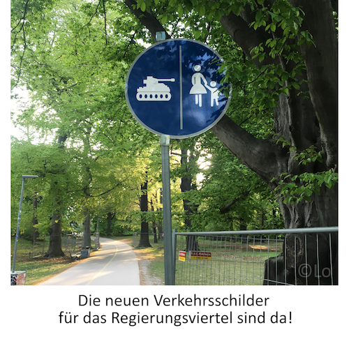 Neues Verkehrsschild