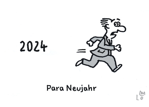 Cartoon: Para Neujahr (medium) by Lo Graf von Blickensdorf tagged neues,jahr,para,neujahr,jahreswechsel,paranoia,angst,zukunftsangs,zukunft,rennen,laufen,panik,karikatur,lo,graf,cartoon,jahreszahl,politik,krieg,kriegsangst,neues,jahr,para,neujahr,jahreswechsel,paranoia,angst,zukunftsangs,zukunft,rennen,laufen,panik,karikatur,lo,graf,cartoon,jahreszahl,politik,krieg,kriegsangst