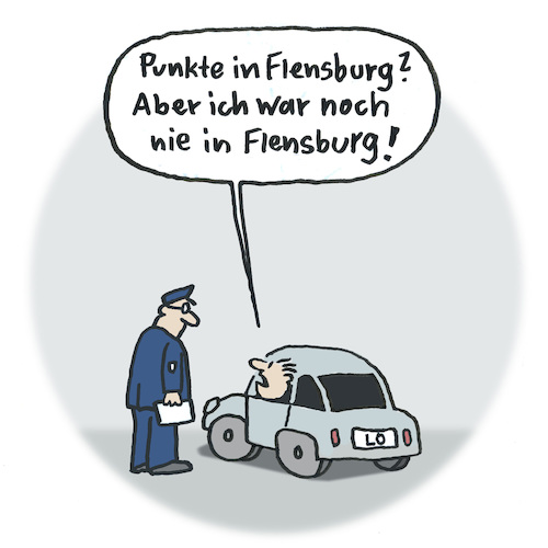 Cartoon: Polizeikontrolle (medium) by Lo Graf von Blickensdorf tagged punkte,flensburg,polizei,kfz,auto,strafmandat,strafe,deutschland,verkehr,straßenverkehr,autofahrer,vw,bmw,führerschein,punkte,flensburg,polizei,kfz,auto,strafmandat,autofahrer,vw,bmw,führerschein