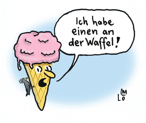 Cartoon: Waffelbesitzer (medium) by Lo Graf von Blickensdorf tagged specht,angriff,einen,an,der,waffel,haben,kriegswaffel,eis,eistüte,balla,verrückt,karikatur,lo,graf,cartoon,waffelbesitzer,waffeleisen,vogel,specht,angriff,einen,an,der,waffel,haben,kriegswaffel,eis,eistüte,balla,verrückt,karikatur,lo,graf,cartoon,waffelbesitzer,waffeleisen,vogel