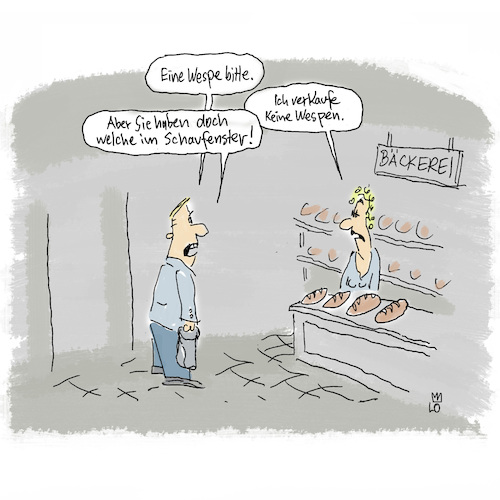 Wespen in der Bäckerei Wespen in der Bäckerei