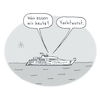 Cartoon: Abendbrot (small) by Lo Graf von Blickensdorf tagged motoryacht,meer,millionär,see,abenbrot,wurst,ernährung,essen,finanzkrise,nonsens,wortspiel,geld,gesellschaft,armut,nahrung,usa,spd,wasser,wirtschaft