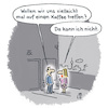 Cartoon: Abfuhr (small) by Lo Graf von Blickensdorf tagged mann,frau,flirt,date,verabredung,straße,paar,pärchen,cartoon,lo,kaffee,blind,liebe,verliebt,abfuhr,stadt,gefühle