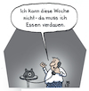 Cartoon: Absage (small) by Lo Graf von Blickensdorf tagged weihnachtsessen,nahrung,festessen,ernährung,verdauung,völlerei,essen,fett,diät,abnehmen,karikatur,lo,cartoon,weihnachtszeit,gänsebraten,fressen