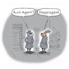 Cartoon: Agententreff (small) by Lo Graf von Blickensdorf tagged geheimdienst,hase,bka,bnd,bundesnachrichtendienst,lka,agent,doppelagent,geheim,cia,schlapphut,verfassungsschutz,mad,konspirativ,kurier,toter,briefkasten,nachrichtendienst,agenten,top,secret