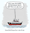 Cartoon: Ahoi (small) by Lo Graf von Blickensdorf tagged meerwasser,nudeln,kapitänsdinner,spagetti,salzwasser,küche,kreuzfahrtschiff,kreuzfahrtkrise,schiffsreise,karikatur,lo,graf,cartoon,meer,kapitän,pleite,konkurs