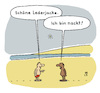 Cartoon: Am FKK Strand (small) by Lo Graf von Blickensdorf tagged strand,beach,fkk,mallorca,nackt,badehose,sonne,sonnenbräune,urlaub,männer,karikatur,lo,cartoon,sonnenöl,freikörperkultur,sonnenbrand,gesundheit,meer