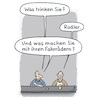 Cartoon: An der Theke (small) by Lo Graf von Blickensdorf tagged getränk,kneipe,bier,mann,männer,cartoon,theke,tresen,fahrräder,rad,radler