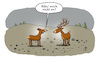 Cartoon: Anmache (small) by Lo Graf von Blickensdorf tagged hirsch,hirschkuh,damwild,rotwild,anmache,flirt,brunft,zeit,wald,natur,tiere,emanzipation,röhren,paarung,liebesspiel,wortspiel