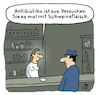 Cartoon: Antibiotika Mangel (small) by Lo Graf von Blickensdorf tagged apotheke,tetrazyklin,rückstände,antibiotika,antibiotikum,apothekerin,kunde,patient,karikatur,lo,graf,cartoon,schweinefleisch