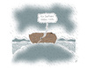 Cartoon: Arche Noah (small) by Lo Graf von Blickensdorf tagged arche,noah,faultiere