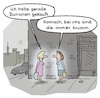 Cartoon: Bananen (small) by Lo Graf von Blickensdorf tagged einkauf,hausfrauen,supermarkt,bananen,krumm,nachbarin,berlin,karikatur,cartoon,lo,humor,gerade,stadt,lebensmittel,obst,vitamine