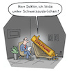 Cartoon: Beschwerden (small) by Lo Graf von Blickensdorf tagged schokolade,schweiz,toblerone,nestle,süßigkeit,psychiater,arzt,doktor,krank,beschwerden,schweiß,schweißausbrüche,transpiration,karikatur,lo,cartoon,schwitzen,kakao,helvetia,wortspiel