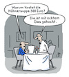 Cartoon: Delikatesse (small) by Lo Graf von Blickensdorf tagged gasumlage,gas,energiekrise,erdgas,gasanbieter,putin,gastarif,gasversorgung,gasag,knappheit,grasprom,gaspreis,kellner,gast,restaurant,hühnersuppe,speisekarte,gaskrise,krieg,russland,ukraine,karikatur,lo,graf,cartoon,gasherd