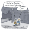 Cartoon: Deutsche Sprache (small) by Lo Graf von Blickensdorf tagged deutsch,sprache,englisch,cool,jugendliche,cartoon,lo,spazieren,straße,freunde,hiphop,rapper,anglizismen,wörter,german