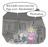 Cartoon: Diät (small) by Lo Graf von Blickensdorf tagged abnehmen,app,diät,gewicht,fett,dick,computer,internet,mann,frau,ehepaar,ernährung,gesundheit,beziehung,fastenkur,fasten,hungerkur,schlankheitskur,schlank,schonkost,trennkost