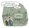 Cartoon: Die Jugend entdeckt Bücher (small) by Lo Graf von Blickensdorf tagged buchhandlung,buch,bücher,literatur,jugend,jung,jugendliche,straße,jungs,schaufenster,karikatur,lo,cartoon,buchmesse