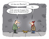 Cartoon: Dumme Frage (small) by Lo Graf von Blickensdorf tagged hund,dackel,vierbeiner,pudel,gassi,gehen,karikatur,lo,cartoon,kopfbedeckung,kleidung,mütze,hundehalter,pudelmütze,übergangskleidung,frage,straße,nonsens