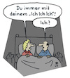 Cartoon: Ego (small) by Lo Graf von Blickensdorf tagged narzismus,egoismus,ehepaar,beziehung,streit,ehestreit,ehekrach,ich,cartoon,lo,karikatur,selbstherrlich,schlafzimmer,ehebett,eheleute,mann,frau