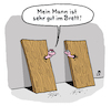 Cartoon: Ehepflicht (small) by Lo Graf von Blickensdorf tagged brett,ehemann,ehefrau,mann,frau,bett,sex,kamasutra,holz,holzwurm,cartoon,lo,karikatur,wurm,tiere,eheliche,pflichten,geschlechtsverkehr