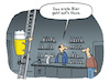 Cartoon: Feiertagsbier (small) by Lo Graf von Blickensdorf tagged bier,aufs,haus,freibier,gastronomie,kneipe,wirt,gast,feiertag,tag,der,deutschen,einheit,karikatur,lo,graf,cartoon,theke,tresen,flaschen,leiter,wortspiel,kostenlos,umsonst,ausgeben,poitik,deutschland,mann,witschaft,krise,geld