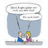 Cartoon: Flirt (small) by Lo Graf von Blickensdorf tagged mann,frau,flirt,bar,augen,liebe,charmieren,poussieren,kompliment,kopf,wimpern