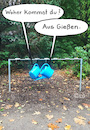 Cartoon: Flirt (small) by Lo Graf von Blickensdorf tagged gießkanne,flirt,stadt,gießen,blumengießen,pflanzen,dating,frage,kanne,brautschau,kennenlernen