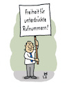 Cartoon: Freiheit (small) by Lo Graf von Blickensdorf tagged demo,unterdrückte,rufnummer,mann,schild,demonstration,freiheit,cartoon,unterdrückung,anonym,handy