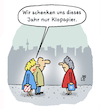 Cartoon: Geschenke (small) by Lo Graf von Blickensdorf tagged weihnachten,geburtstag,weihnachtsgeschenk,weihnachtsfest,nachbarin,mann,frau,ehepaar,geschenk,geburtstagsgeschenk,klopapier,corona,pandemie,covid19,straße,weihnachtszeit,adventszeit,karikatur,lo,cartoon,einkaufen