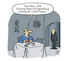 Cartoon: Glückskeks (small) by Lo Graf von Blickensdorf tagged glückskeks,chinarestaurant,china,glück,essen,restaurabt,kellner,ober,karikatur,lo,graf,cartoon,reklamation,beschwerde,küche,politik,olaf,scholz