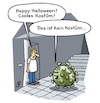 Cartoon: Halloween (small) by Lo Graf von Blickensdorf tagged grippevirus,grippe,virus,halloween,grippewelle,karikatur,lo,graf,cartoon,süßes,oder,saures