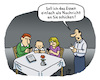 Cartoon: Handysucht (small) by Lo Graf von Blickensdorf tagged restaurant,kellner,ober,whatsapp,handy,internet,handysucht,familie,mann,frau,kind,karikatur,lo,graf,cartoon,smartphone,kontrollverlust,mediensucht,mobiltelefon,cell,phone