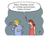 Cartoon: Husten (small) by Lo Graf von Blickensdorf tagged erkältung,husten,schnupfen,katarrh,corona,grippe,bronchitis,hals,virusgrippe,katarrhina,katharina,frau,wortspiel,freundin