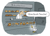 Cartoon: In der Bäckerei (small) by Lo Graf von Blickensdorf tagged bäcker,ente,quak,tasche,quark,gebäck,torte,kuchen,wortspiel,karikatur,lo,graf,cartoon,quaktasche,backshop,konditorei,quaken,tier,ladentheke,backwaren,bäckermeister