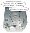 Cartoon: In der Weinbar (small) by Lo Graf von Blickensdorf tagged wortspiel,wein,kellner,herr,ober,gast,kunde,zahlen,neun,acht,weinachten,weihnachten,karikatur,lo,cartoon,weinbar,bar,kneipe,gaststätte,beschwerde,reklamation,mann,getränk,alkohol,lebensmittel,sommelier,restaurant,lokal