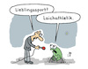 Cartoon: Interview (small) by Lo Graf von Blickensdorf tagged sport,frosch,lieblingssport,mann,froschlaich,laich,eier,kröte,interview,tiere,leichtathletik,sportreporter,wortspiel,karikatur,lo,graf,cartoon