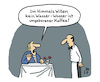 Cartoon: Kaffeeliebhaber (small) by Lo Graf von Blickensdorf tagged kaffee,cafe,ungeboren,wasser,kaffeegenießer,kaffeeliebhaber,schutz,karikatur,lo,graf,cartoon,restaurant,kneipe,kellner,ober,gast,gastronomie