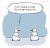 Cartoon: Krank (small) by Lo Graf von Blickensdorf tagged schneemann,krank,rheuma,schneeräumer,wortspiel,winter,schnee,krankheit,karikatur,lo,graf,cartoon,leid,erkrankung,krankenhäuser,gesundheitsreform,krankenhausreform,lauterbach,politik