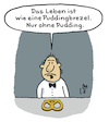 Cartoon: Lebensweisheit (small) by Lo Graf von Blickensdorf tagged zitat,weisheit,lebensweisheit,brezel,pudding,mann,das,leben,kuchen,gebäck,karikatur,lo,graf,cartoon,zeichnung,philosophie