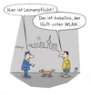 Cartoon: Leinenpflicht (small) by Lo Graf von Blickensdorf tagged hund,wlan,hundeleine,leinenpflicht,hundehalter,straße,wifi,ordnungsamt,polizei,kabellos,tier,karikatur,lo,cartoon,gassi,gehen