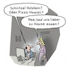 Cartoon: Lieferservice (small) by Lo Graf von Blickensdorf tagged pizza,hawaii,schnitzel,frei,haus,pizzaservice,bestellen,hunger,lieferando,essen,nahrung,lebensmittel,online,bestellung,karikatur,lo,cartoon,mann,frau,ehepaar,computer,zu,internet