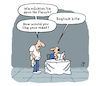 Cartoon: Missverständnis (small) by Lo Graf von Blickensdorf tagged kellner,ober,restaurant,lokal,imbiss,bistro,gastronomie,steak,fleisch,englisch,gebraten,missverständnis,küche,kaschemme,karikatur,lo,graf,cartoon,gast,speisekarte,essen,medium,rumpsteak,grill,bedienung