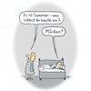 Cartoon: Mückenplage (small) by Lo Graf von Blickensdorf tagged mücken,sommer,mückenplage,kleidung,bett,morgens