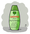 Cartoon: Neu (small) by Lo Graf von Blickensdorf tagged shampoo,drogerie,parfümerie,glücksklee,scholz,spd,ukraine,pflegeprodukt,kosmetik,pech,glück,pechsträhne,politik,klee,kleeblatt,strähnen,wortspiel,karikatur,lo,graf,cartoon