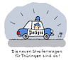 Cartoon: Neue Polizeiautos (small) by Lo Graf von Blickensdorf tagged afd,wahl,sonneberg,thüringen,landratswahl,fckafd,streifenwagen,polizeiauto,polizei,politik,nazihöcke,höcke,nazi,rechtsruck,nazis,fraktur,frakturschrift,nazischrift