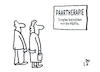 Cartoon: Paartherapie (small) by Lo Graf von Blickensdorf tagged therapie,paar,beziehung,supervision,ehe,streit,emotionen,psychologie,psychiater,beziehungskrise,paarberatung,ehepaar,karikatur,lo,graf,cartoon,single,mediation