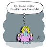 Cartoon: Pandemie (small) by Lo Graf von Blickensdorf tagged maske,mundnasenbedeckung,mundnasenschutz,corona,pandemie,covid19,hygieneregeln,frau,freunde,freund,freundin,einsamkeit,lockdown,quarantäne,ansteckung