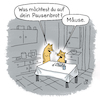 Cartoon: Pausenbrot (small) by Lo Graf von Blickensdorf tagged schulbrot,pausenbrot,stulle,frühstück,katzenmutter,katzenkind,cartoon,fridayforfuture,schüler,schule,schulverpflegung,zeugnis,gymnasium,realschule,grundschule