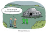 Cartoon: Pfingstausflug (small) by Lo Graf von Blickensdorf tagged pfingsten,ausflug,besuch,ufo,außerirdische,fliegende,untertasse,grüne,männchen,pfingstbesuch,karikatur,lo,graf,cartoon,stau,pfingstverkehr,reiseverkehr,autobahn,mann,frau,reisen,geld