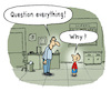 Cartoon: Question (small) by Lo Graf von Blickensdorf tagged teacher,question,boy,school